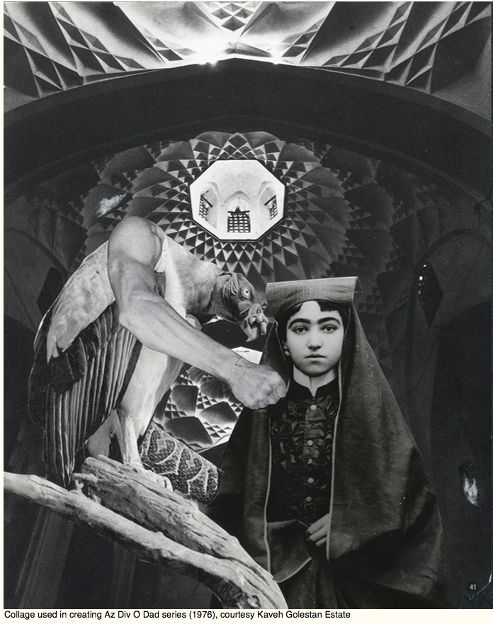 Kaveh Golestan, Untitled (Div o Dad series), 1976, Polaroid, 9 x 8.8 cm, Kaveh Golestan Estate, low res